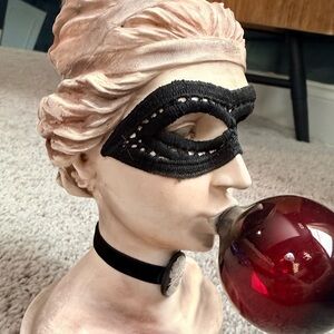 Ashland Decorative Mini Bust with Black Lace Mask